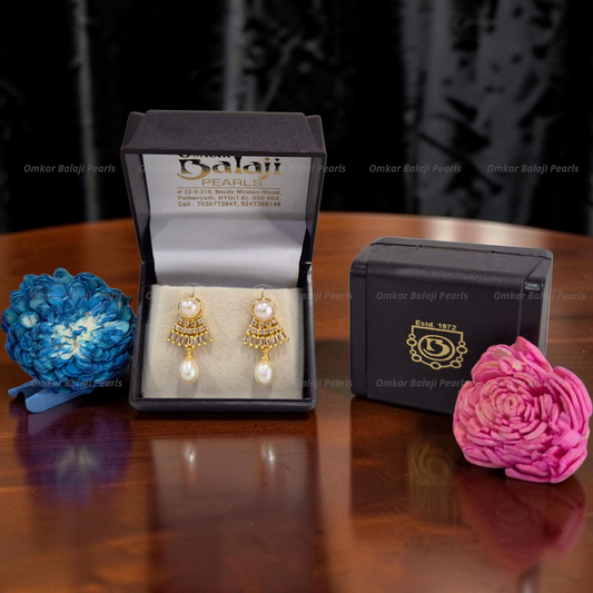 Elegant Real Pearls Earrings #005