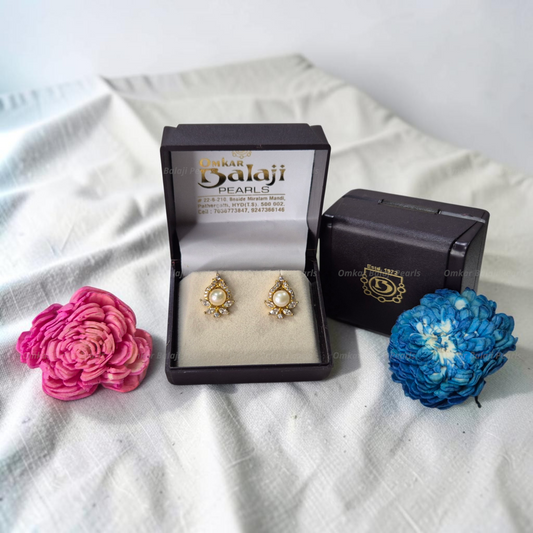 Elegant Real Pearls Earrings #070