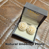 BIG: Perfection Overloaded: Handcrafted Pearl Flower Studs 🌸✨