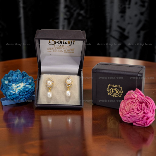 Elegant Real Pearls Earrings #086