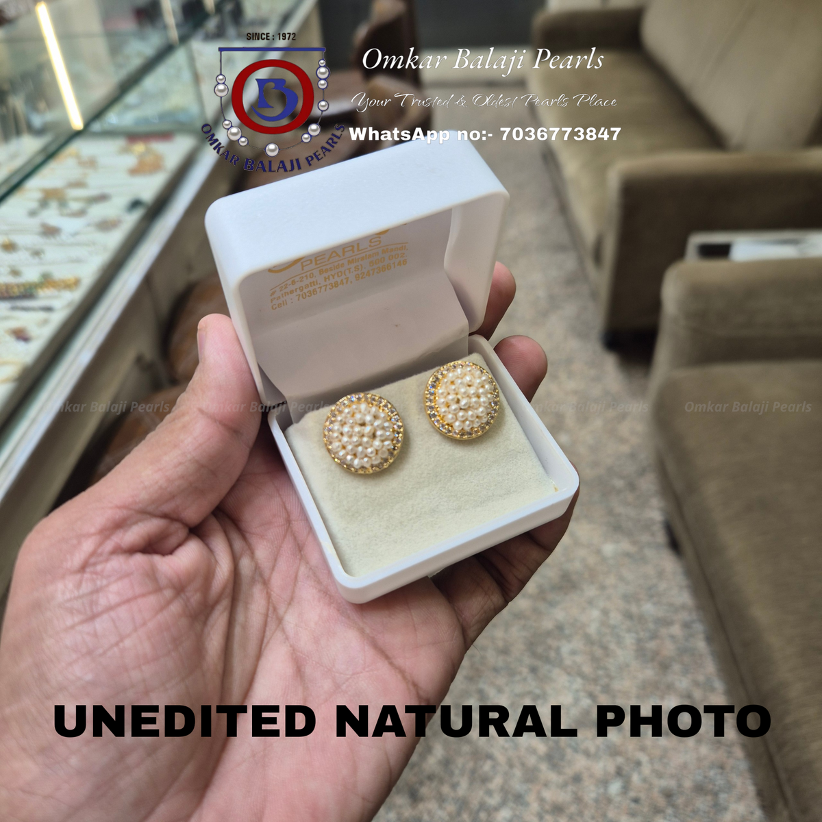 ✨ Exclusive Handmade Pearl Studs ✨