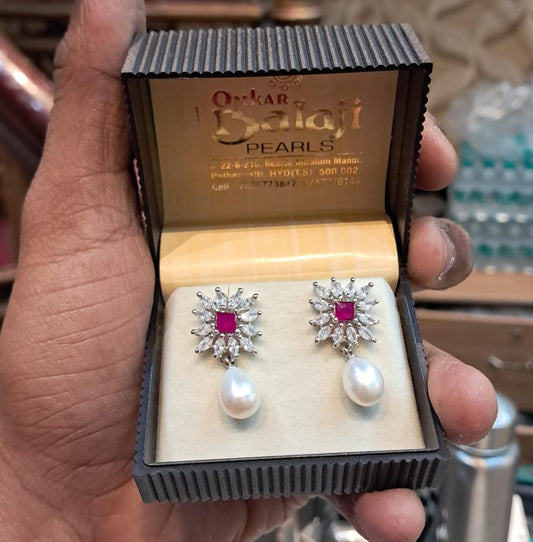 Earrings Of Real Pearls