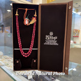 Exclusive 2-Line Ruby Necklace Set