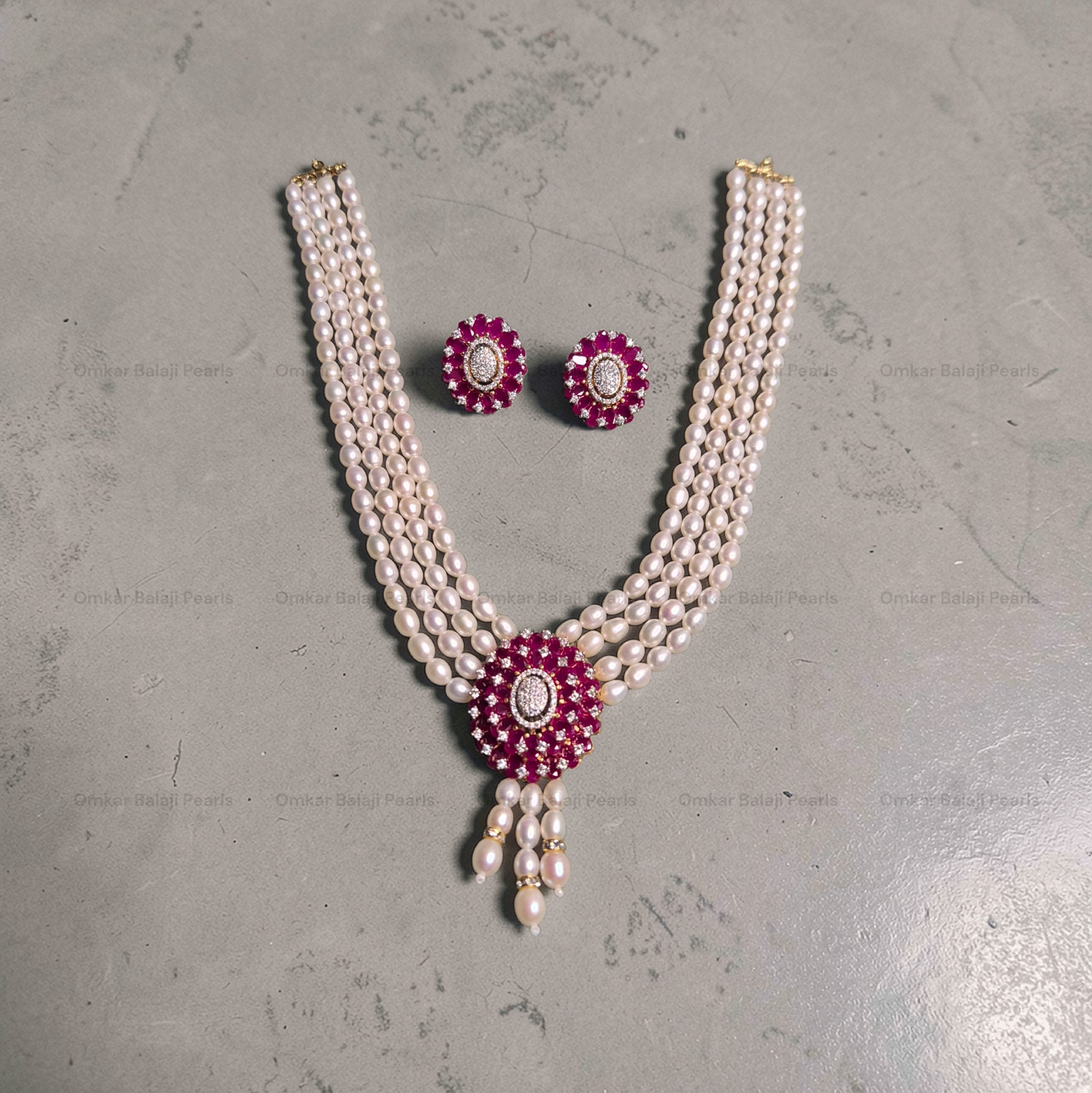 Royal Mini Necklace [ Red ]