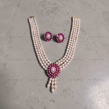 Royal Mini Necklace [ Red ]