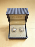 Sun Shaped Pearls Studs