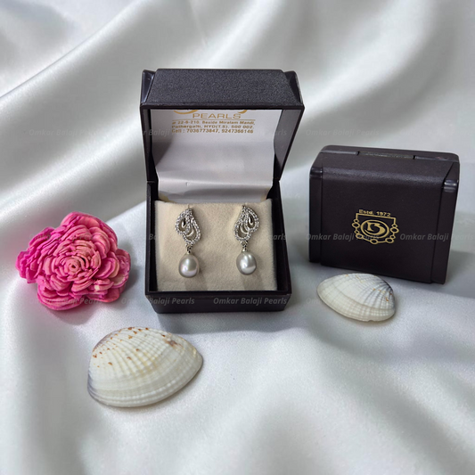 Elegant Real Pearls Earrings #095