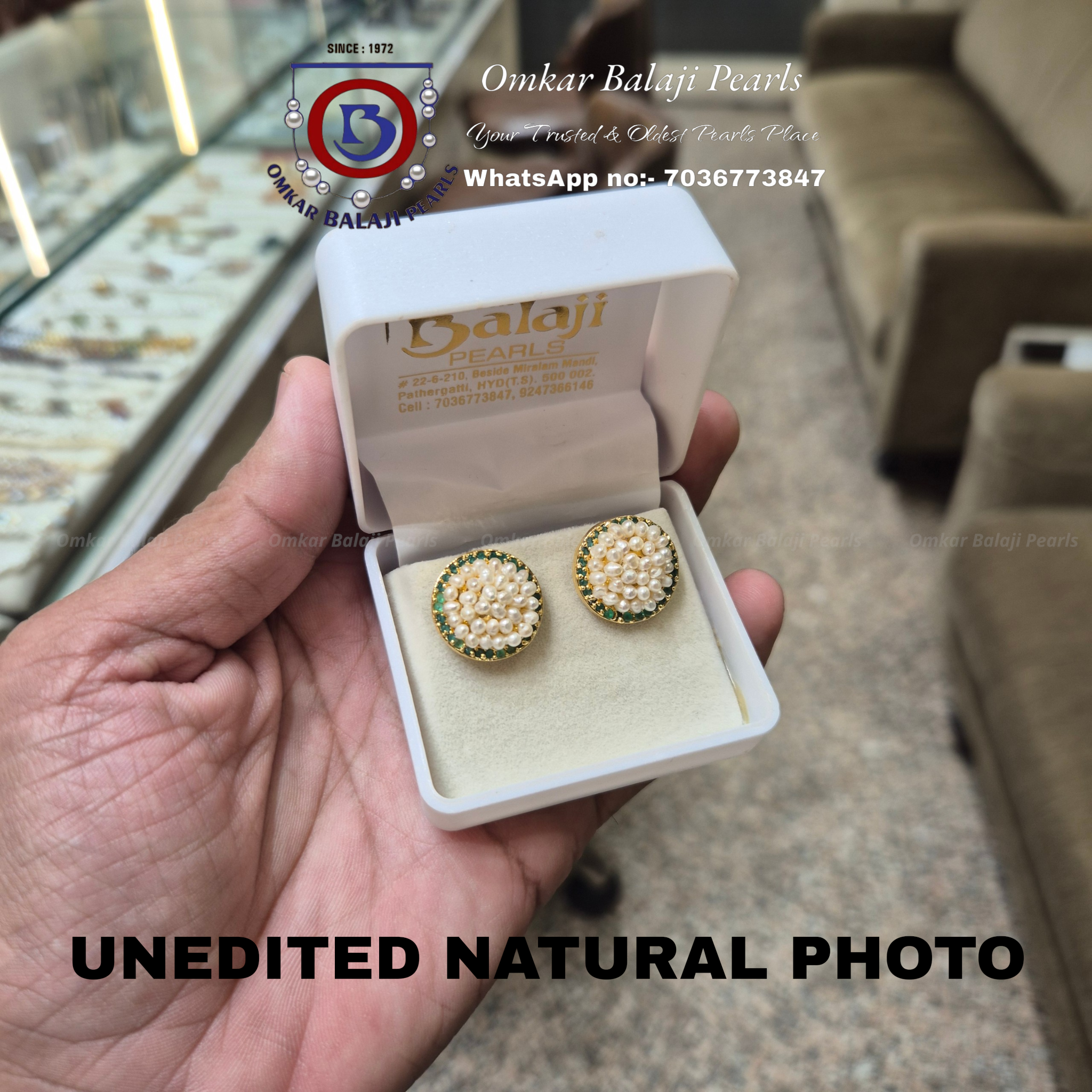 ✨ Exclusive Handmade Pearl Studs ✨
