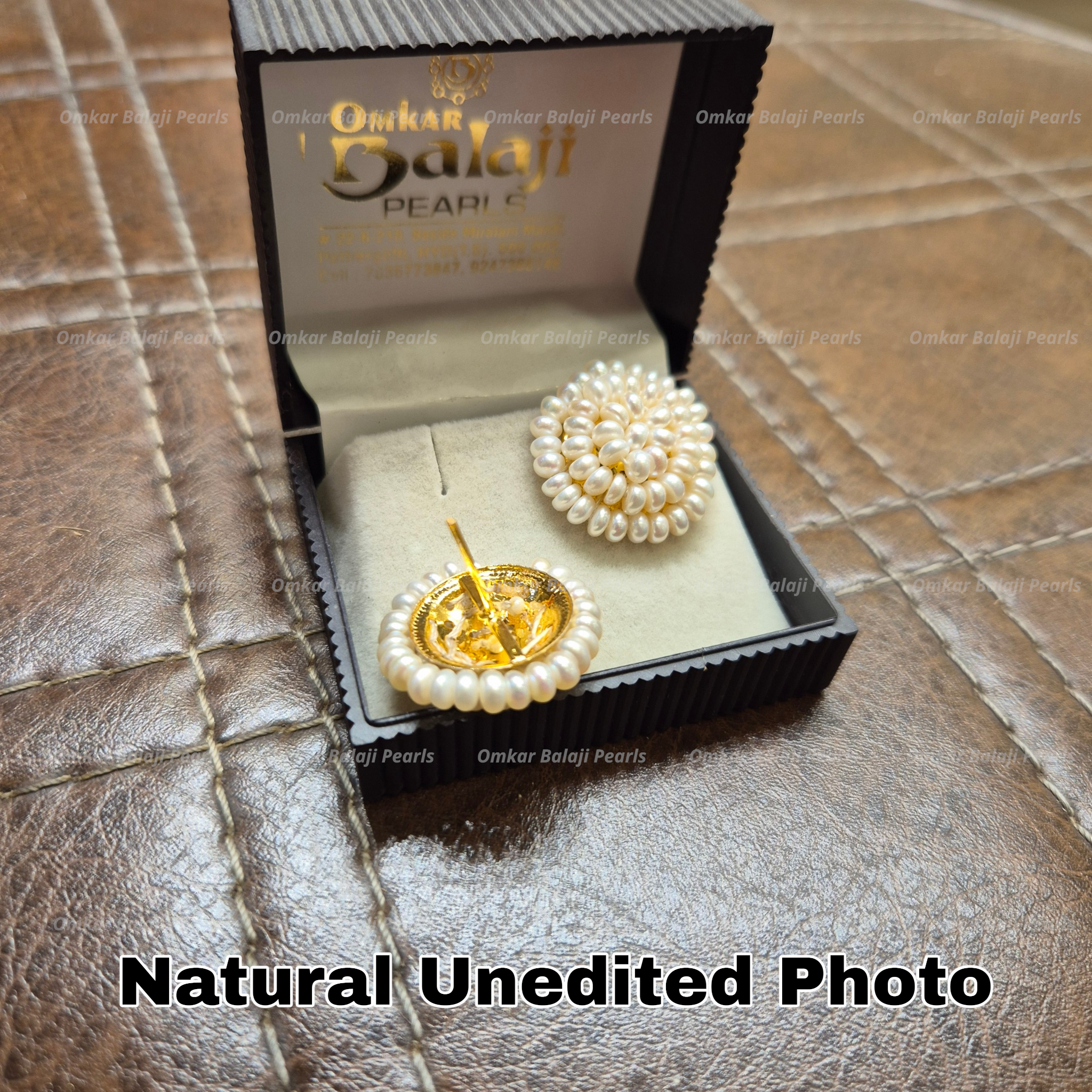 BIG: Perfection Overloaded: Handcrafted Pearl Flower Studs 🌸✨