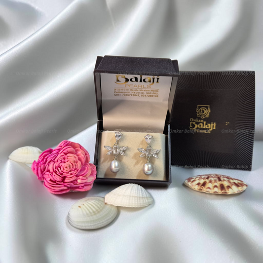 Elegant Real Pearls Earrings #063