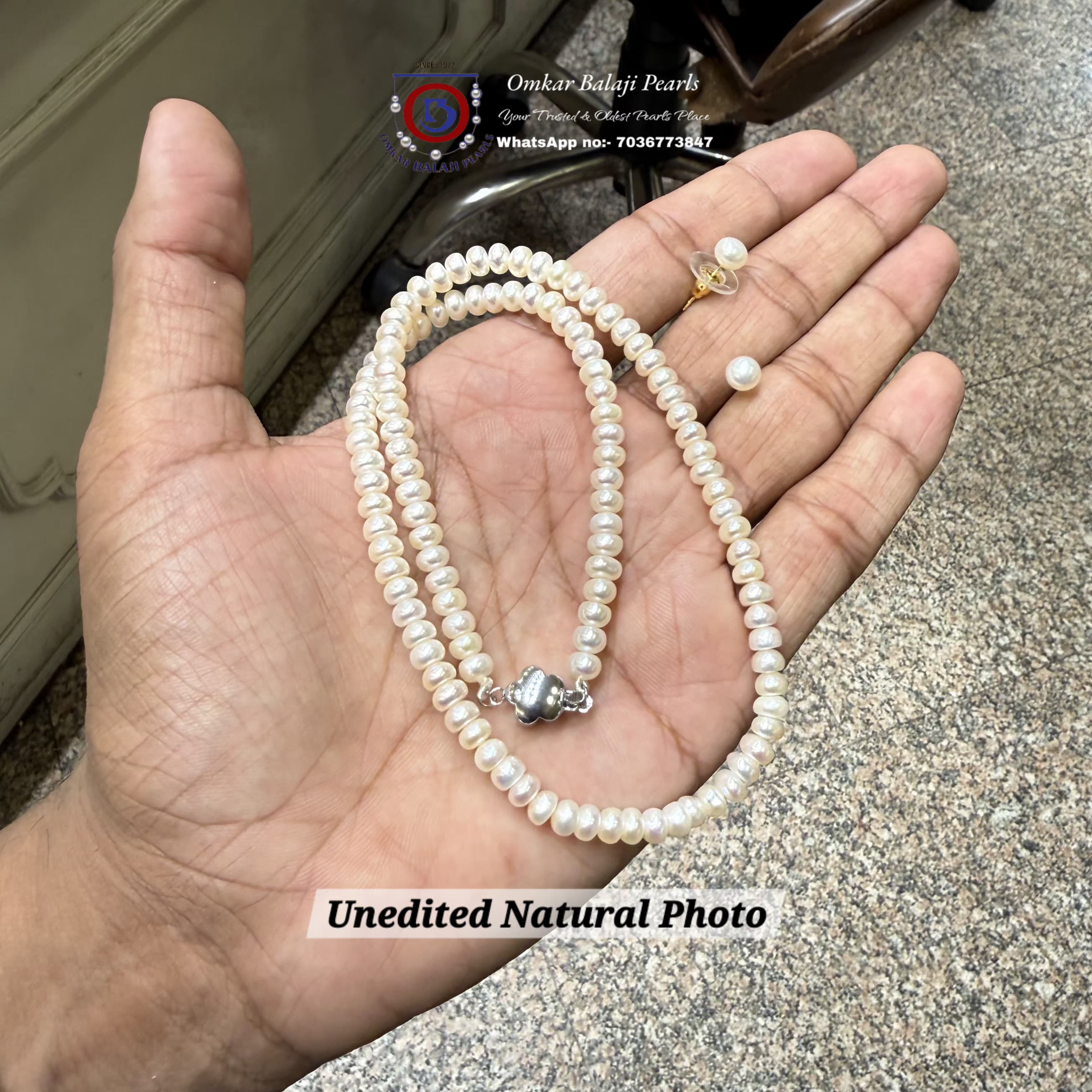 ✨ Premium Natural Pearl Mala Corn (AAA Quality) ✨