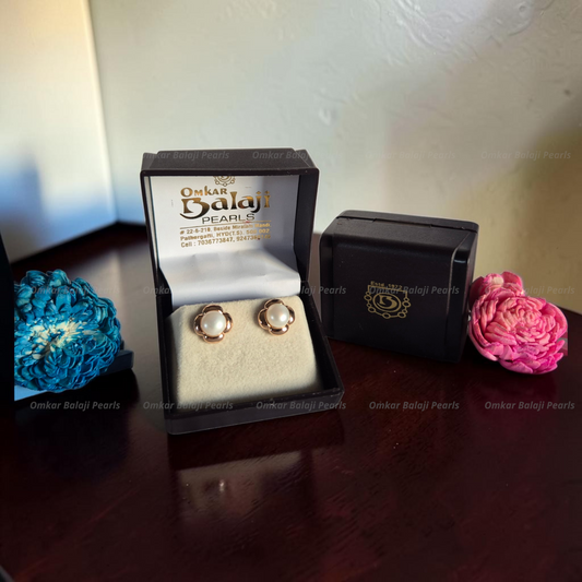 Elegant Real Pearls Earrings #052