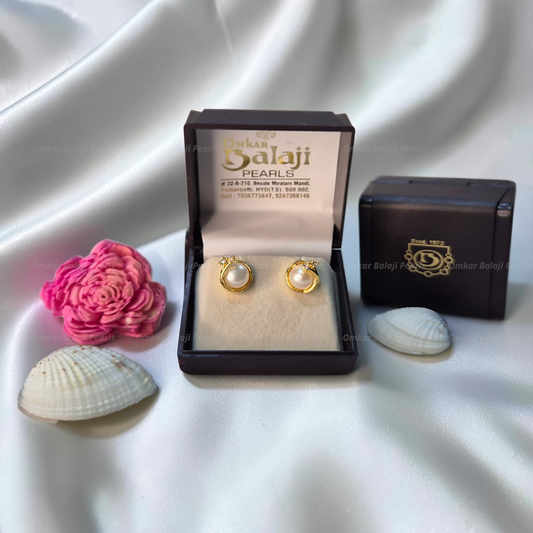 Elegant Real Pearls Earrings #008