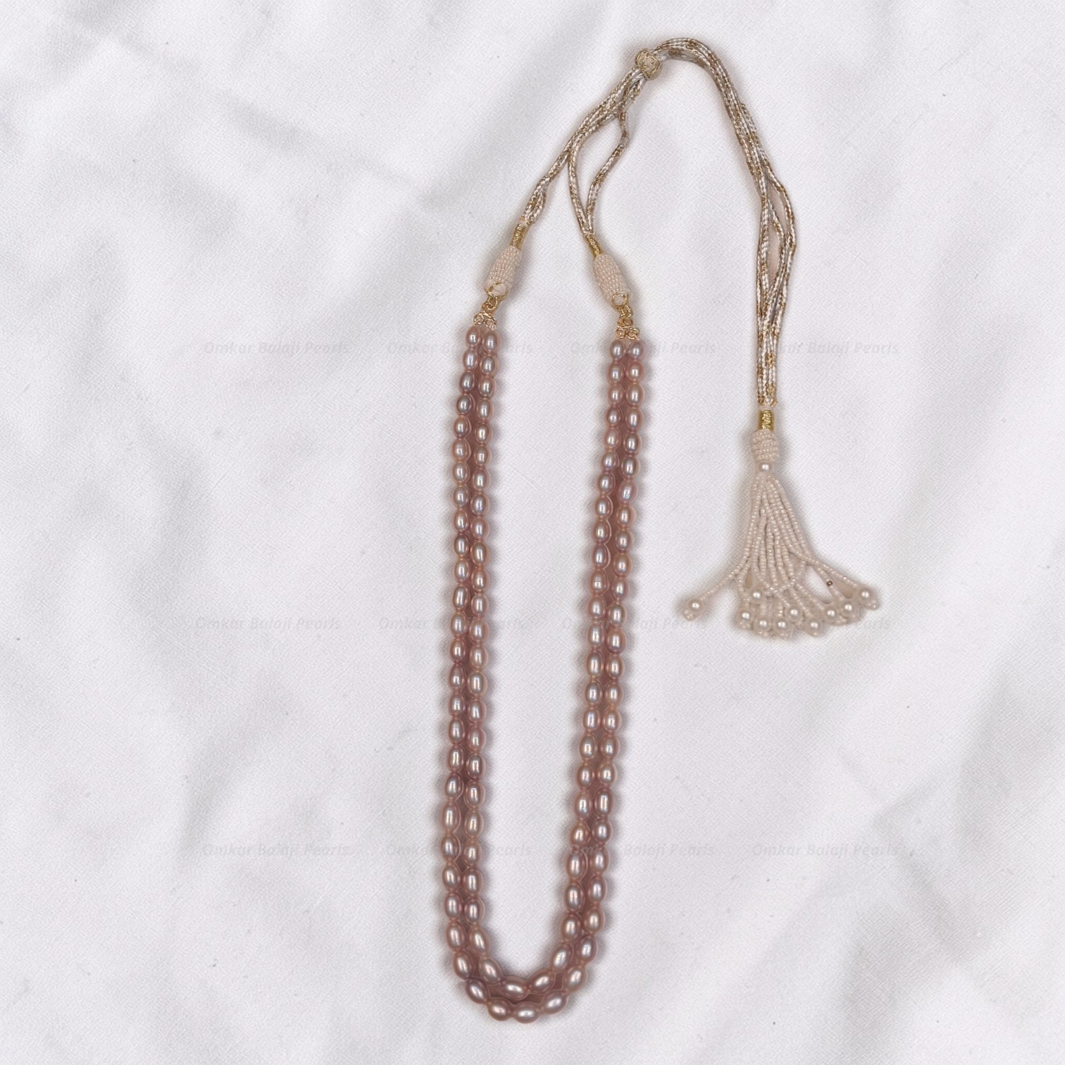 2-Layer Real Pearl Mala [Pink]