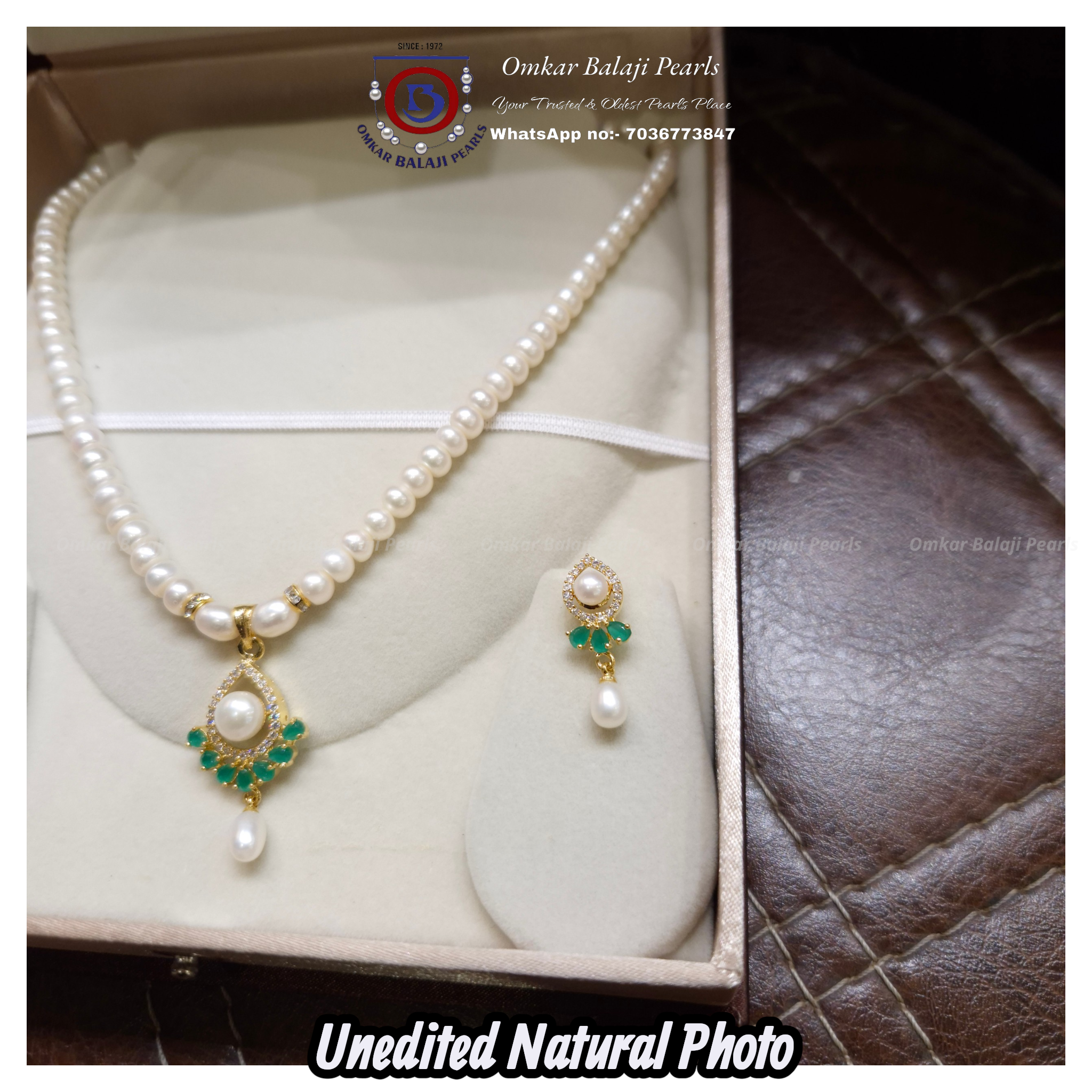 Royal Teardrop Real Pearl Set 💚