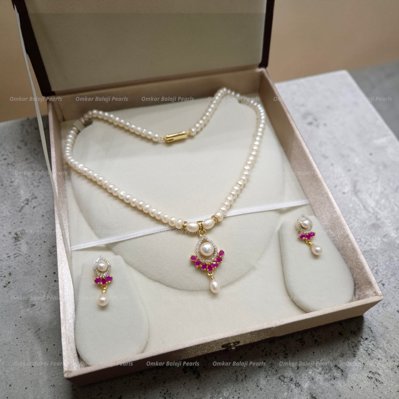 Royal Teardrop Real Pearl Set ❤️