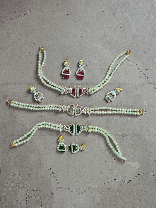 Diamond Designer Choker Set