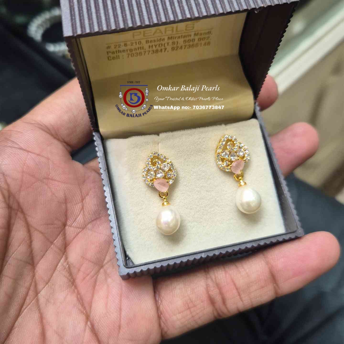 Pearls Earrings [ white ]
