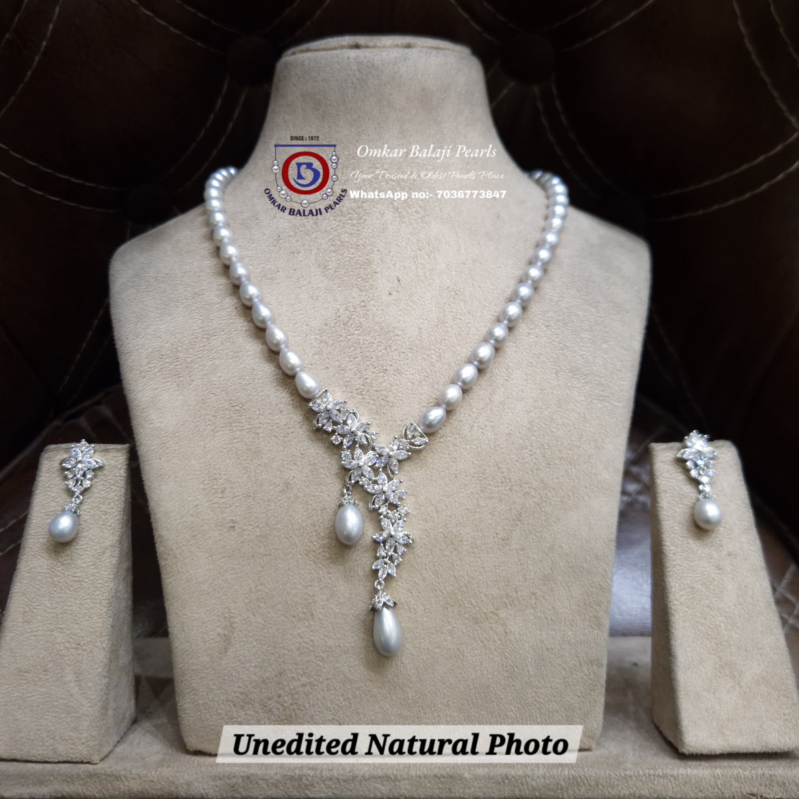 A Designer Ash Grey Pearl Ensemble