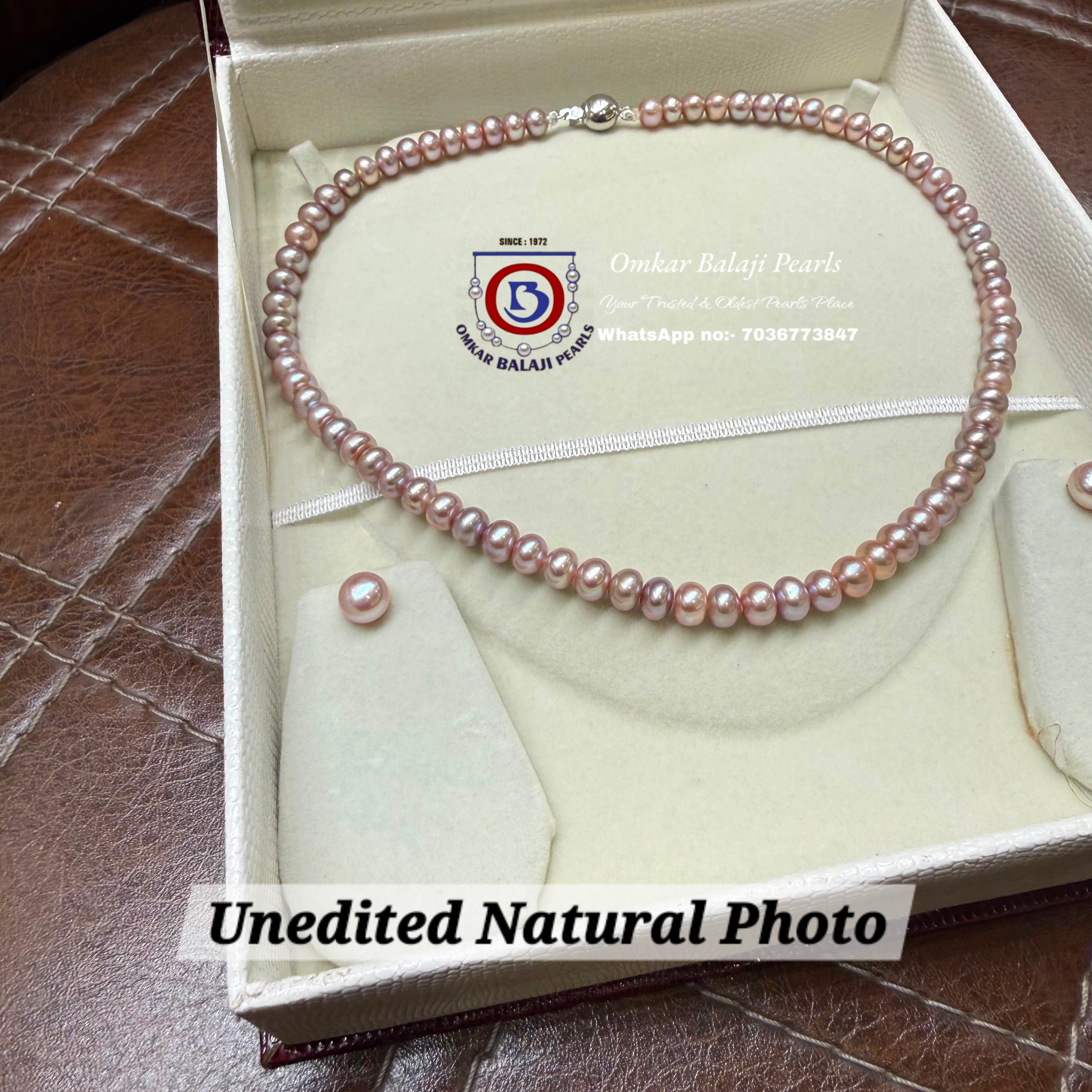Royal Lavender Pink Pearl Set