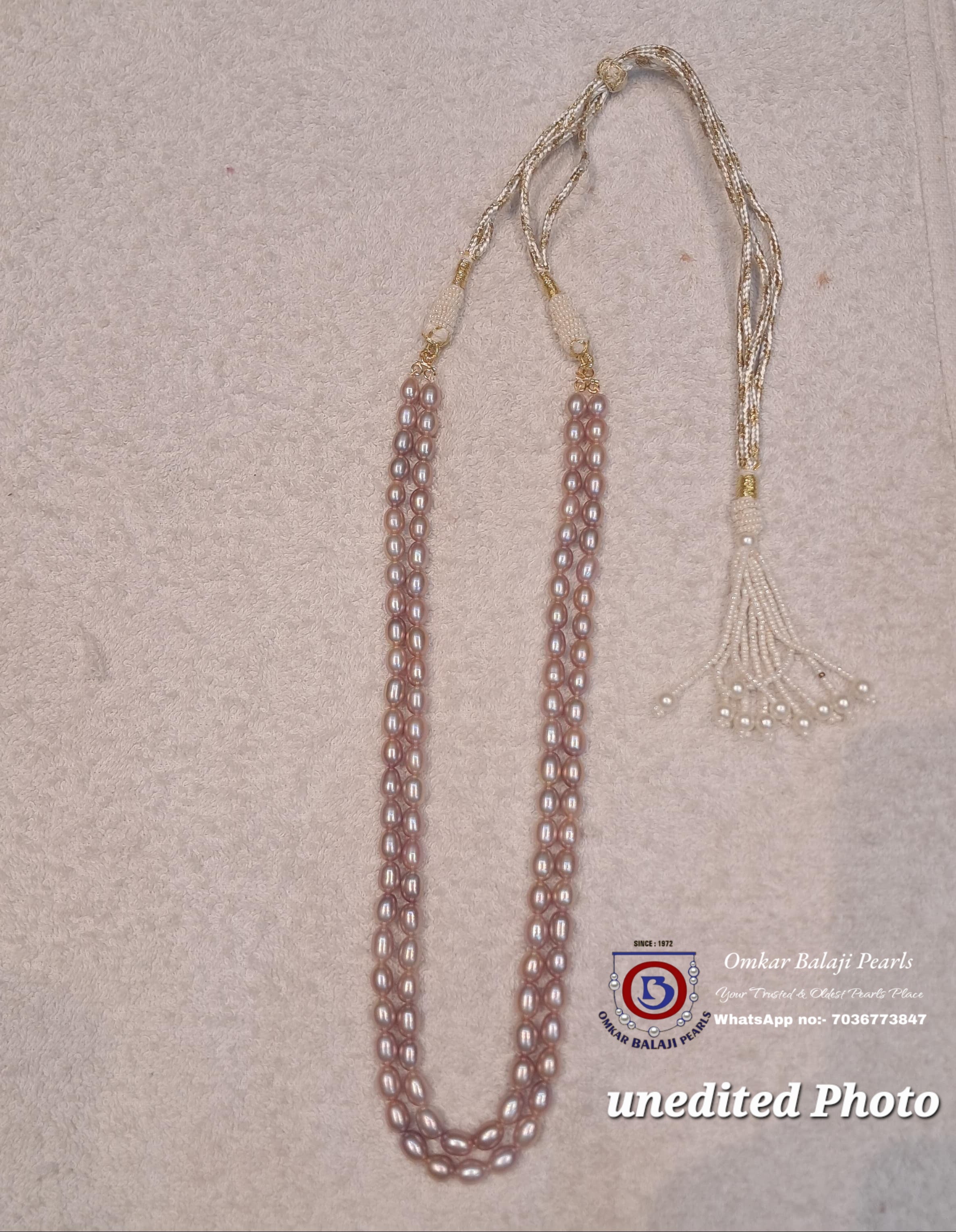 2-Layer Real Pearl Mala [Pink]