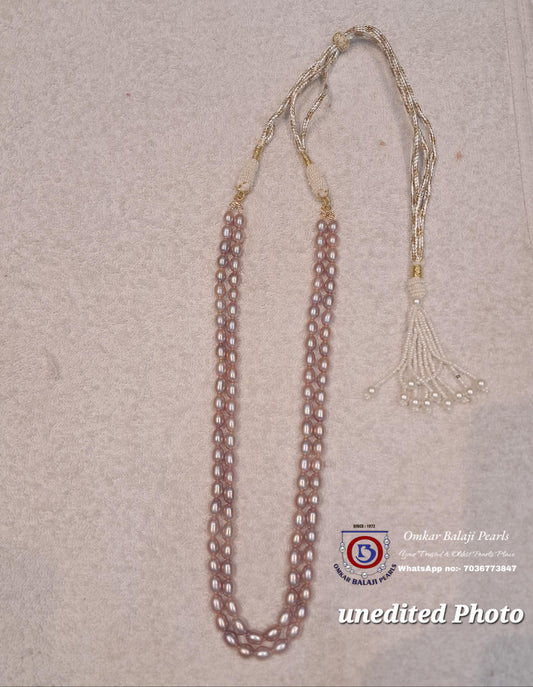 2-Layer Real Pearl Mala [Pink]