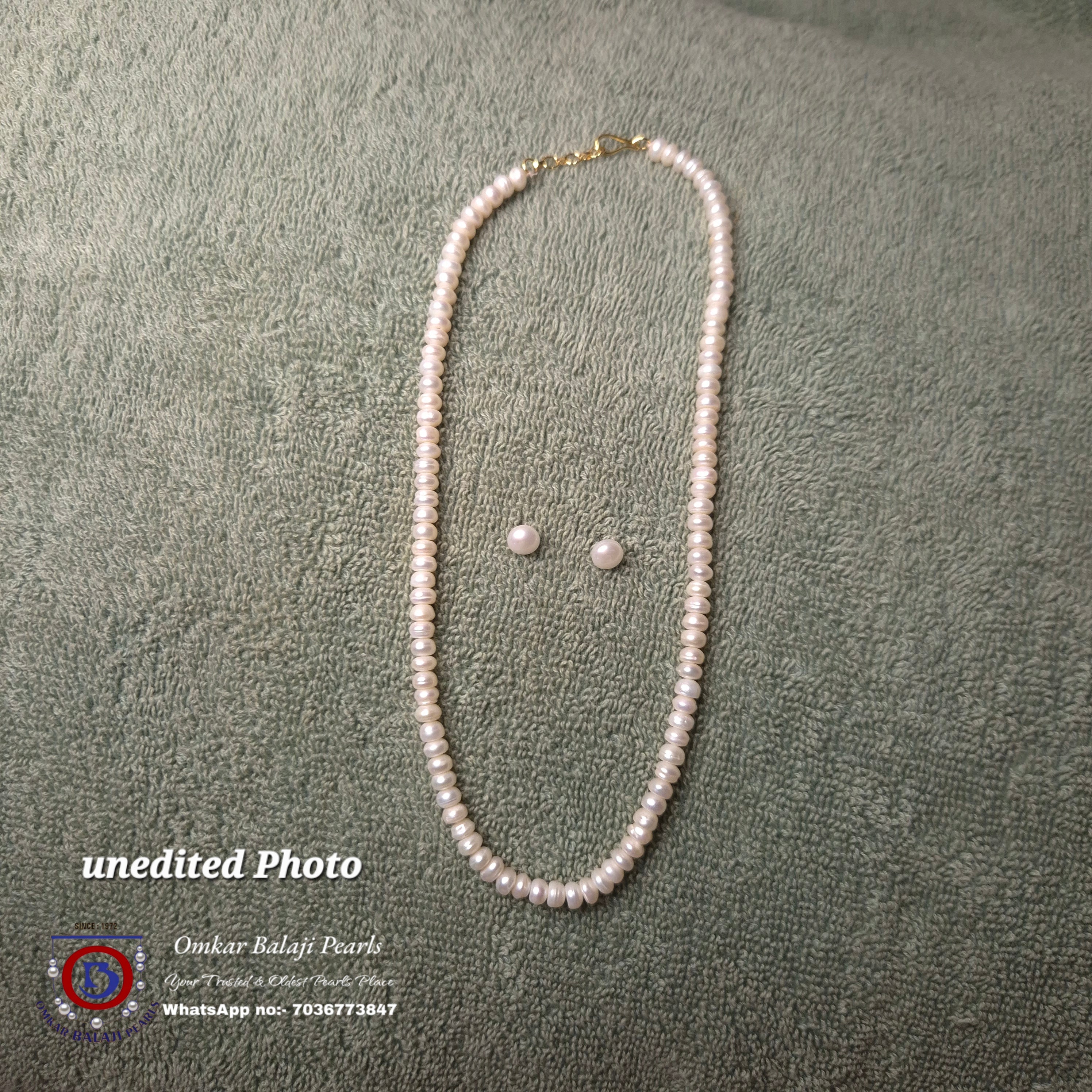 Single Layer Pearls Set Plain corn