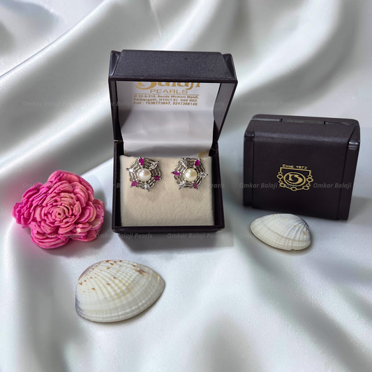 Elegant Real Pearls Earrings #074