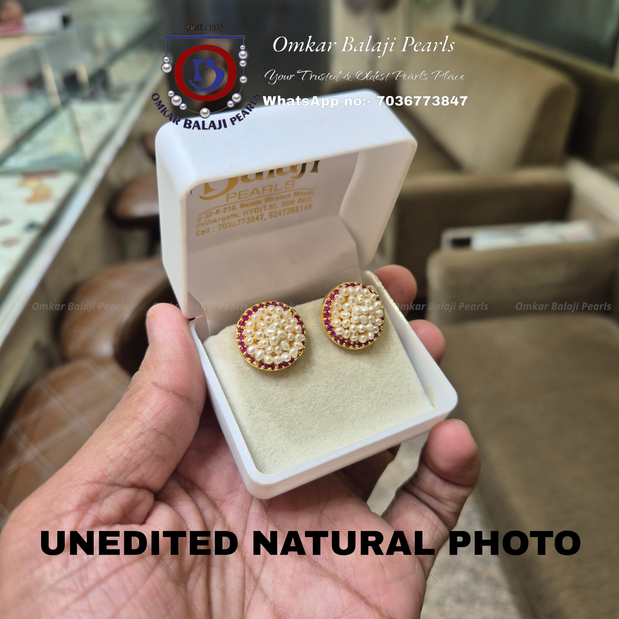 ✨ Exclusive Handmade Pearl Studs ✨