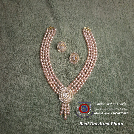 Pink Pearls Royal Mini Necklace 🔥