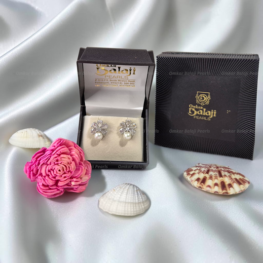 Elegant Real Pearls Earrings #076