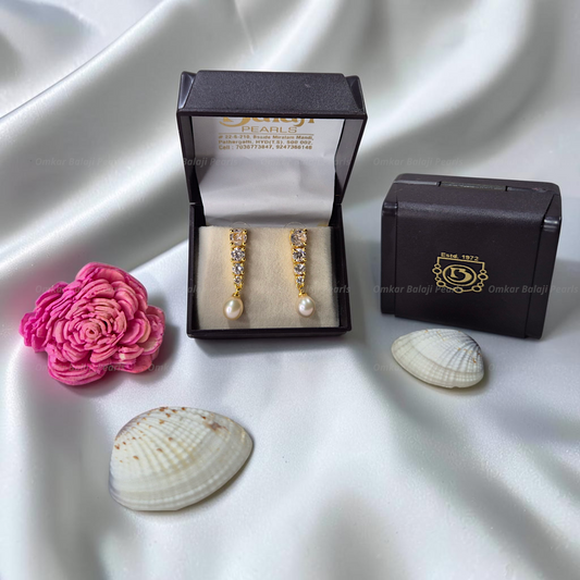 Elegant Real Pearls Earrings #043