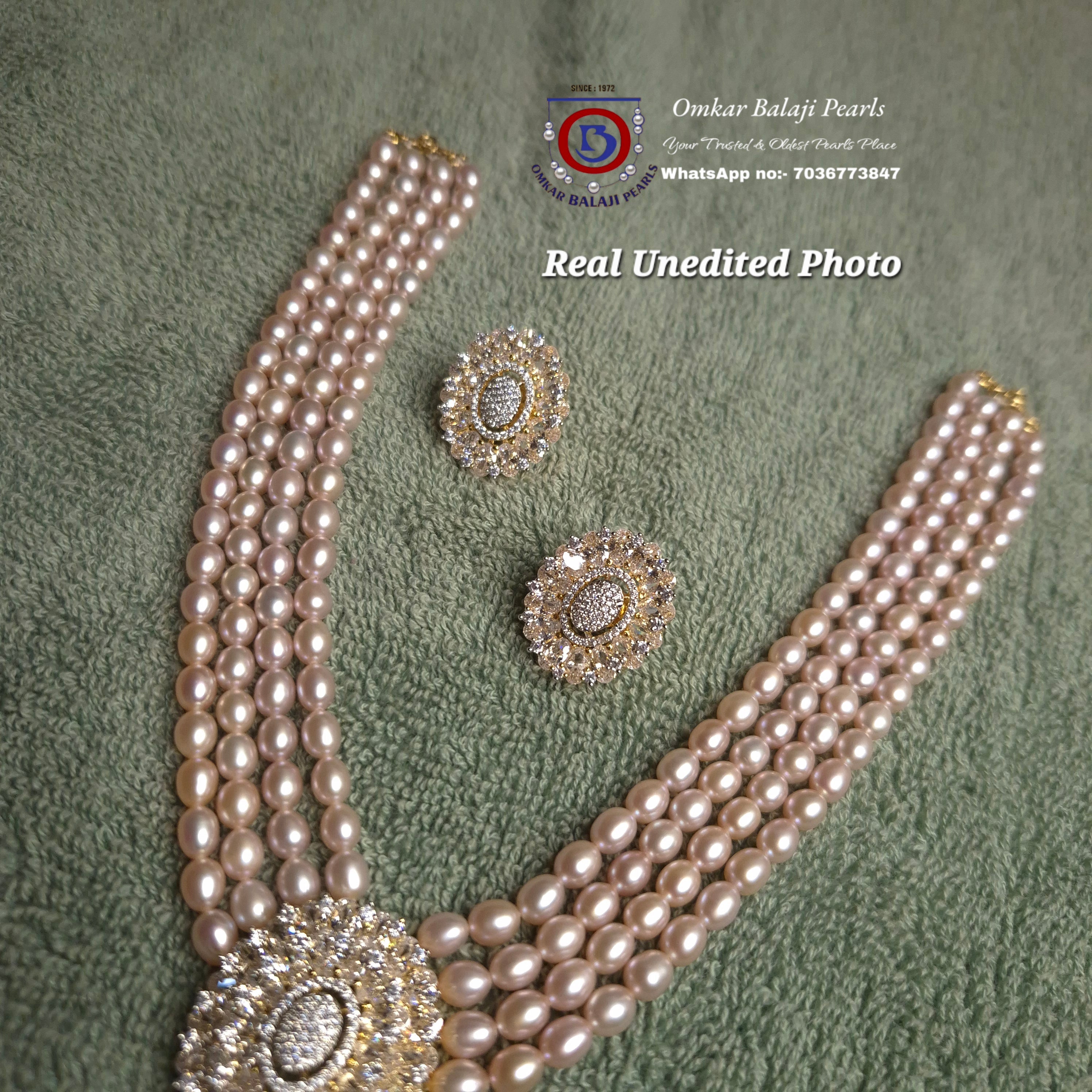 Pink Pearls Royal Mini Necklace 🔥