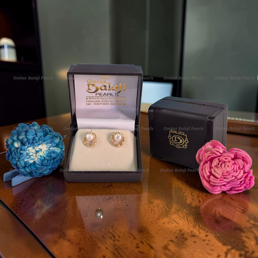 Elegant Real Pearls Earrings #010