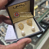 Pearls Earrings [ cz ]