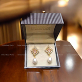 OBPEPearls Earrings [ Rose Pink ]