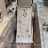 Exclusive Side Dual Locket Pearl Set