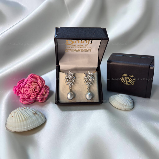 Elegant Real Pearls Earrings #044