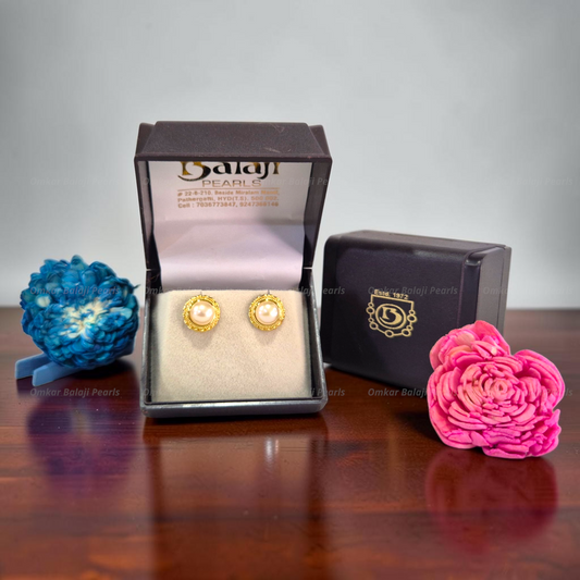 Elegant Real Pearls Earrings #058
