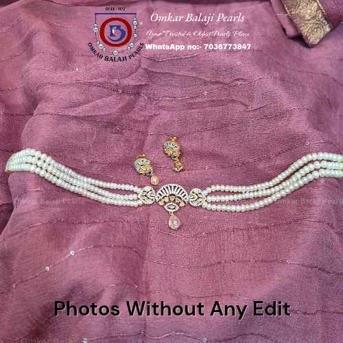 Exclusive Choker 3 layered Rose Pink